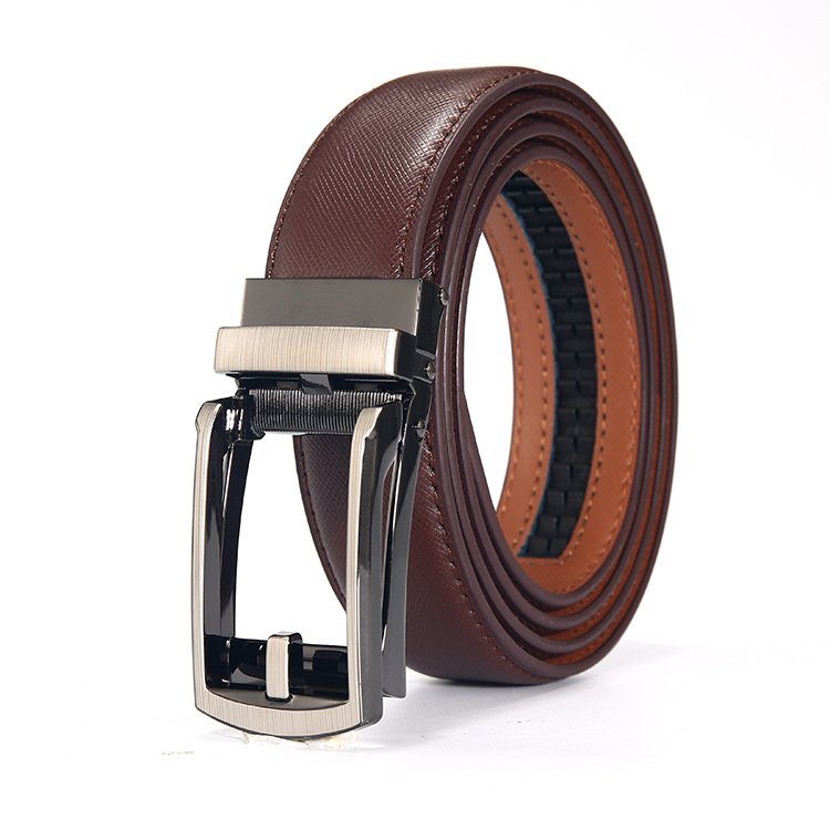 Leather Automatic Buckle Men's Belt