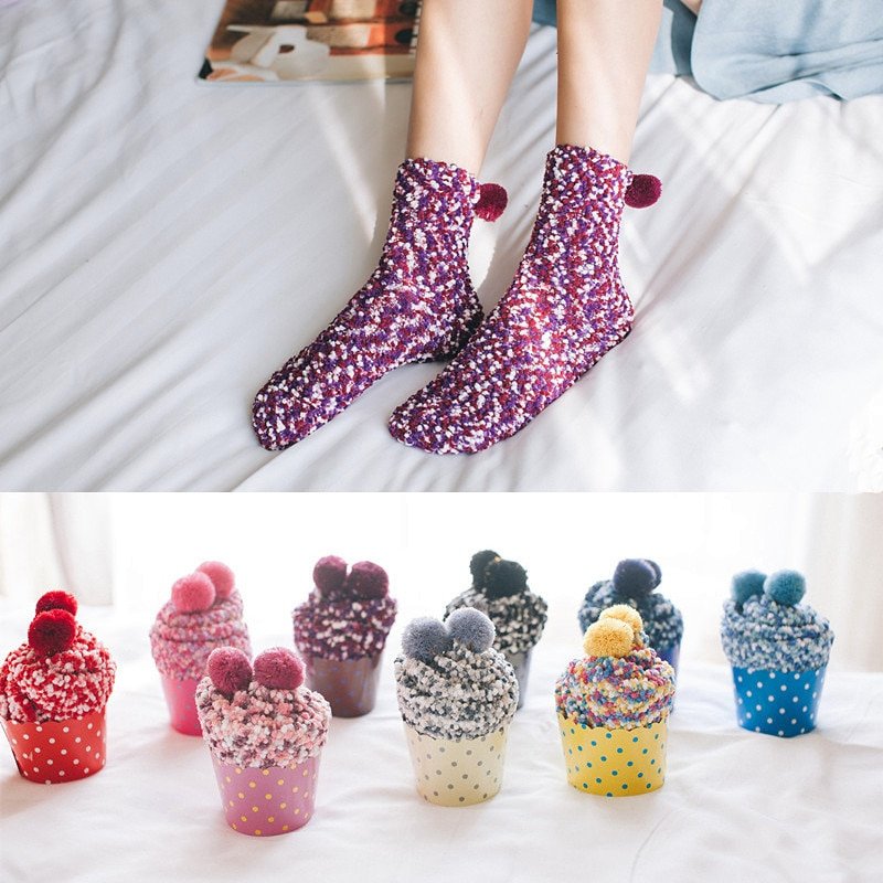 Coral Fleece Socks for Women - Thick & Cozy