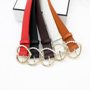 Heart-Shaped Pearl Inlaid Love Belt