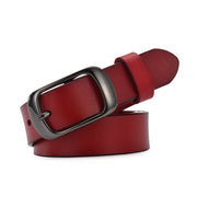 Leather Belts for Women - Adjustable Pin Buckle