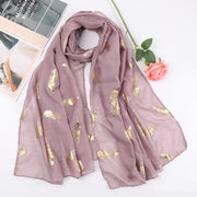 Pastoral Print Cotton Scarf for Women