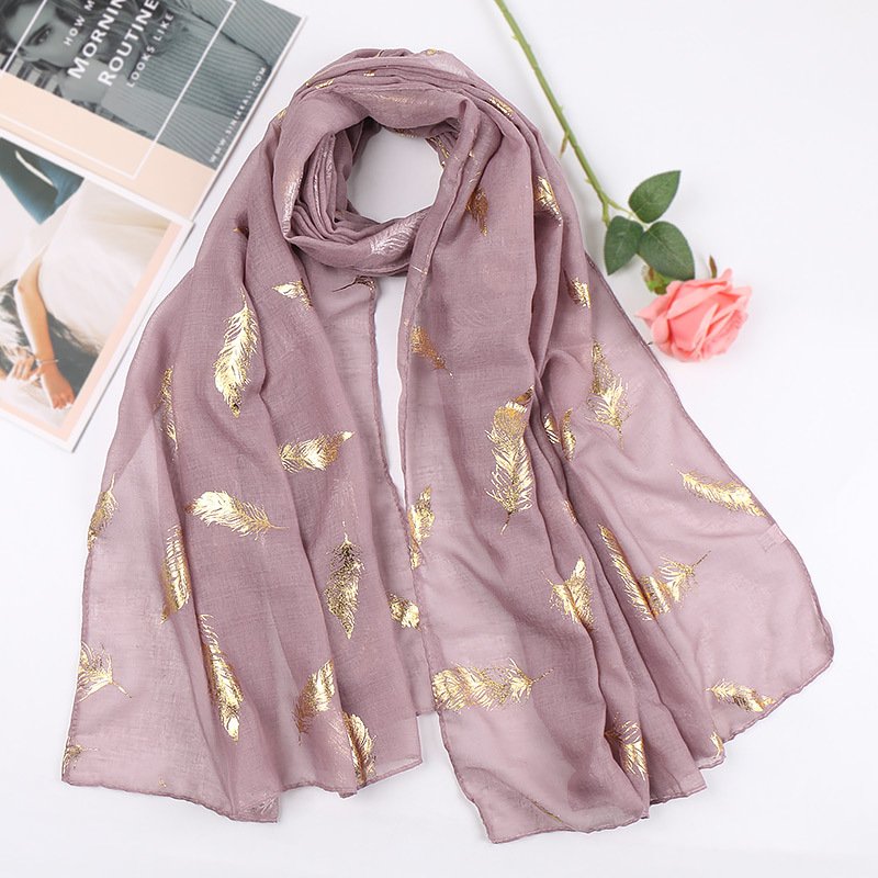 Pastoral Print Cotton Scarf for Women