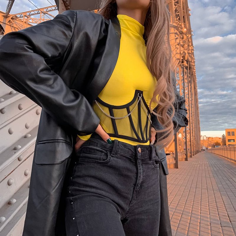 Lace-Up Waist Trainer Top for Weight Loss