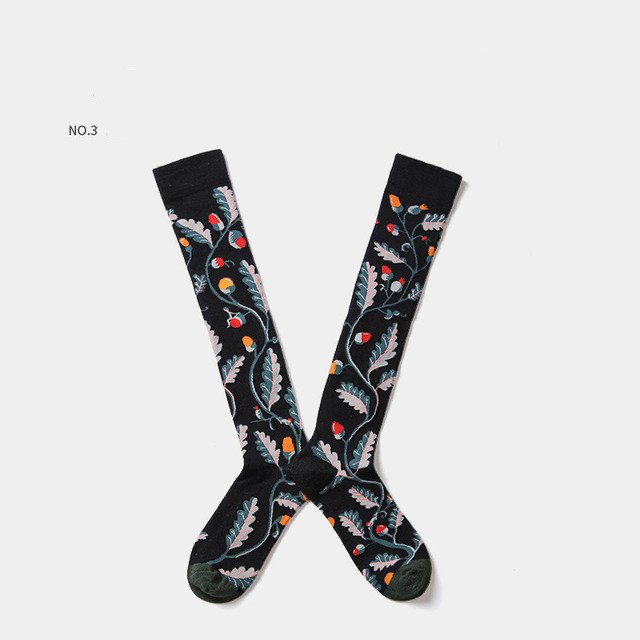 Women's European Style Jacquard Socks
