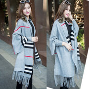 Stay Warm in Style: Colorful Fringe Shawl