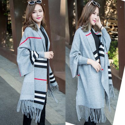 Stay Warm in Style: Colorful Fringe Shawl
