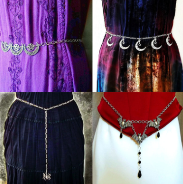 Vintage Crystal Waist Chain for Women