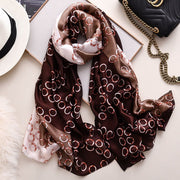 Winter Warm Silk Scarf Shawl