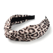 Velvet Leopard Hair Tie Wrap