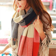 Soft Women's Cashmere Scarf, European Street Style