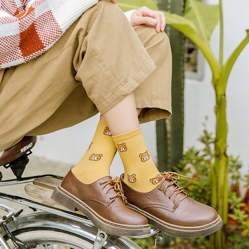 Fun Cartoon Tube Socks for Women