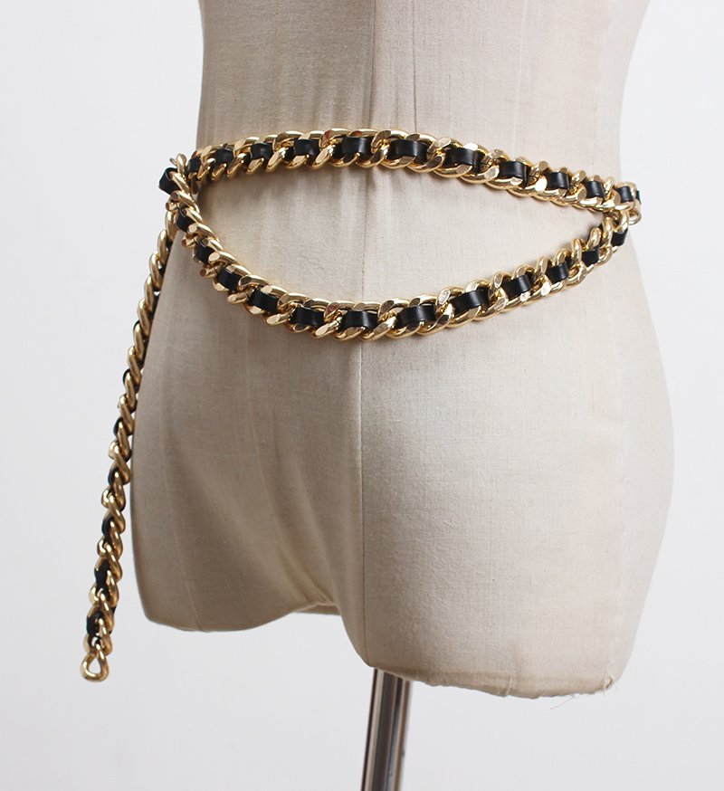 Metal Braided Chain Tassel Waist Chain - All-Season Accessory