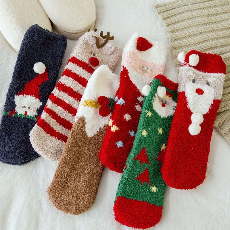 Cozy Velvet Sleep Socks for Women