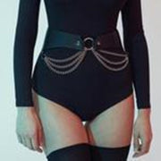 Punk Waist Chain Belt with Tassel