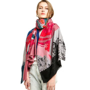 Graffiti Satin Scarf for Women