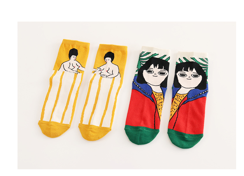 Colorful Cartoon Socks for Women