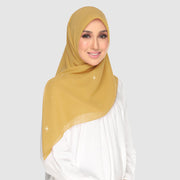 Monochrome Turban Scarf - Soft Cotton Square Head Wrap