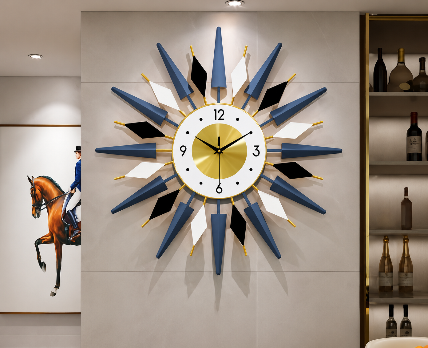 60x60 cm hanging wall clock for home or office