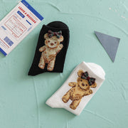 Cozy Japanese Bear Socks for Women