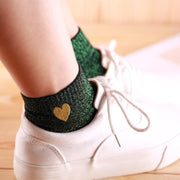 Elevate Your Style with Gold Thread Boat Socks