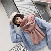 Warm Wool Bib Scarf