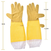 Protective Beekeeping Gloves for Yellow Sheepskin