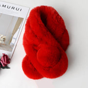 Warm Imitation Rabbit Fur Scarf Collar