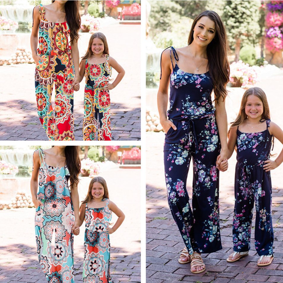 Royal Blue Family Jumpsuit Set
