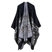 Cozy Split Shawl for Autumn & Winter
