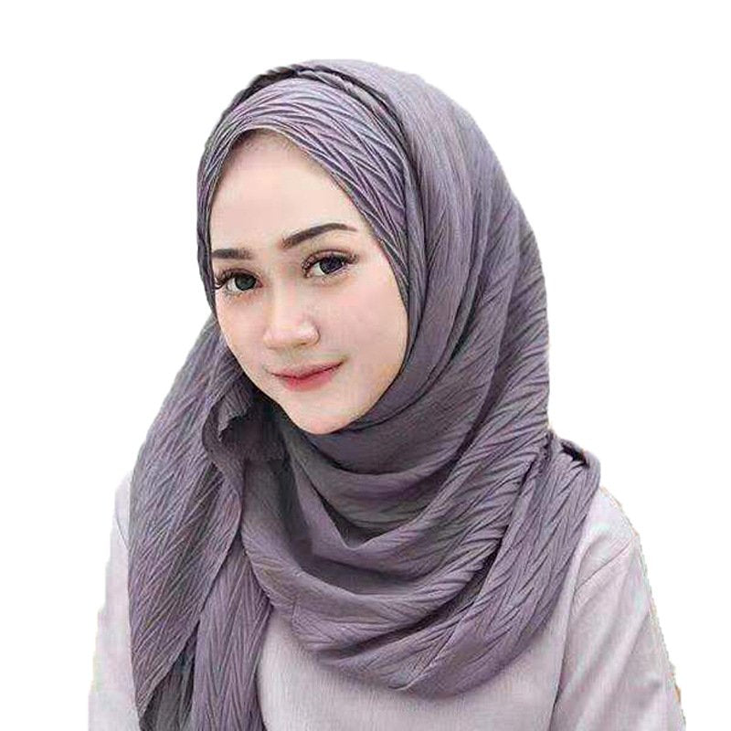 Retro Chic Leaf Pattern Headscarf for Women
