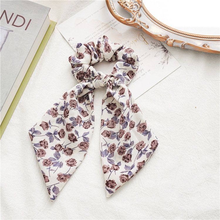 Tied Bunny Ear Hair Ring for Women
