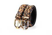 Leopard Leather Belt for Women - Stylish and Durable