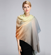 Gradient Velvet Cashmere Shawl for Women