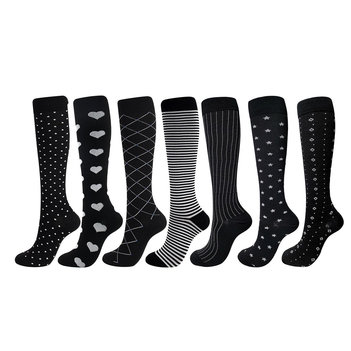 Breathable Sports Socks with Polka Dots