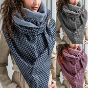 Leopard Triangle Neck Scarf for Women