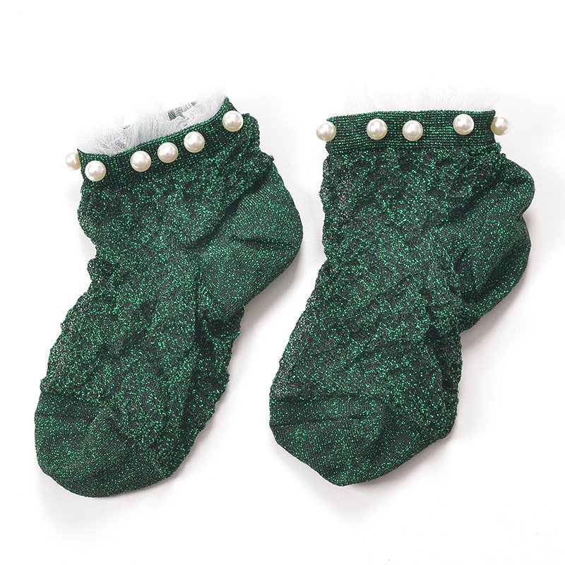 Luxurious Lace Silk Socks for Women