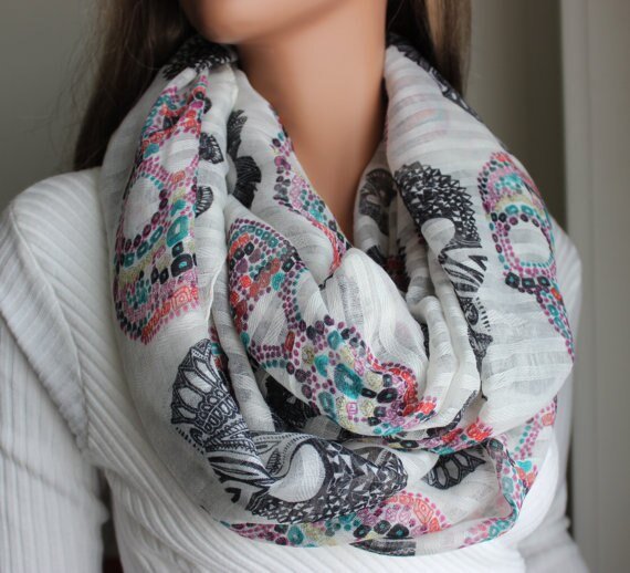 Vibrant Skull Scarf