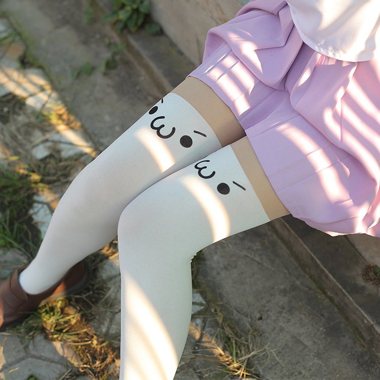 Cute Japanese Kaomoji Socks for Women