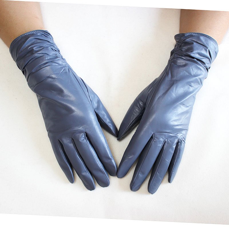 Warm Leather Gloves for Women - Insulated Sheepskin Winter Gloves