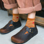 Soft Stripe Tube Socks for Women