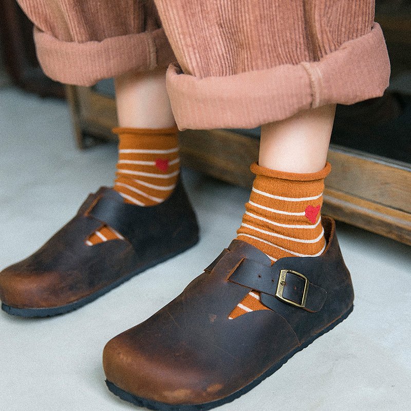Soft Stripe Tube Socks for Women