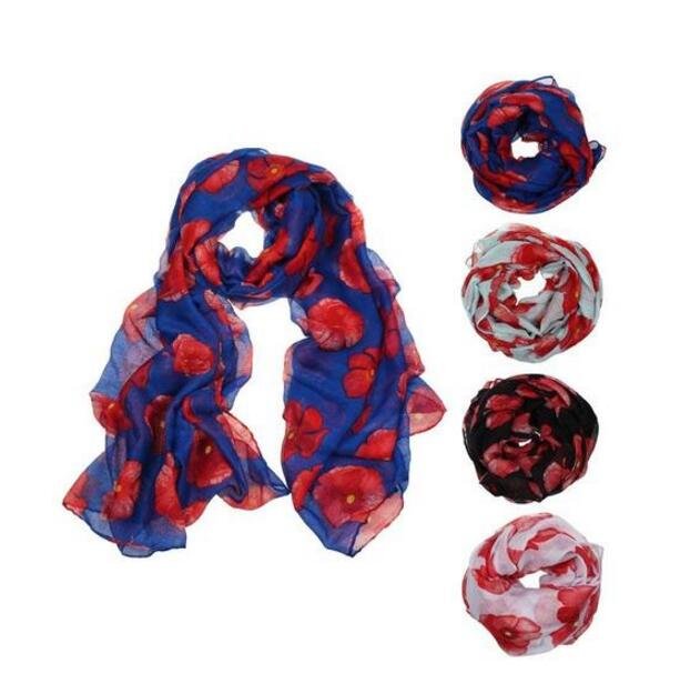 Floral Long Scarf for Women