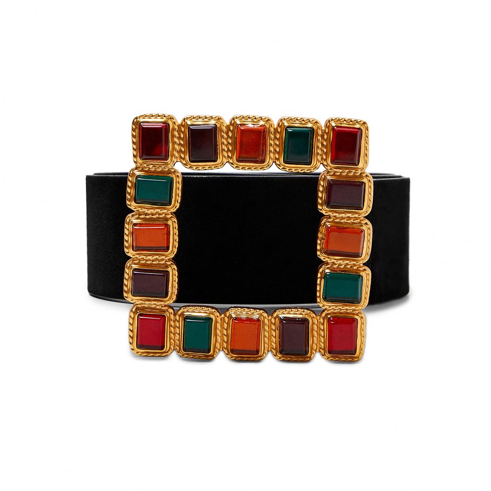 Velvet Metal Belt for Women - Fashion Statement Accessory