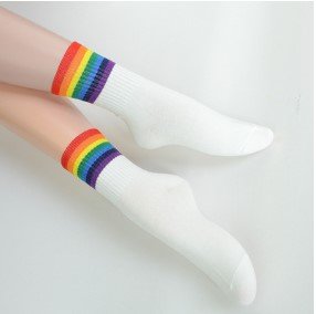 Cozy Rainbow Socks