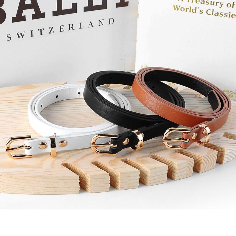 Elegant Multicolor PU Leather Belt for Women
