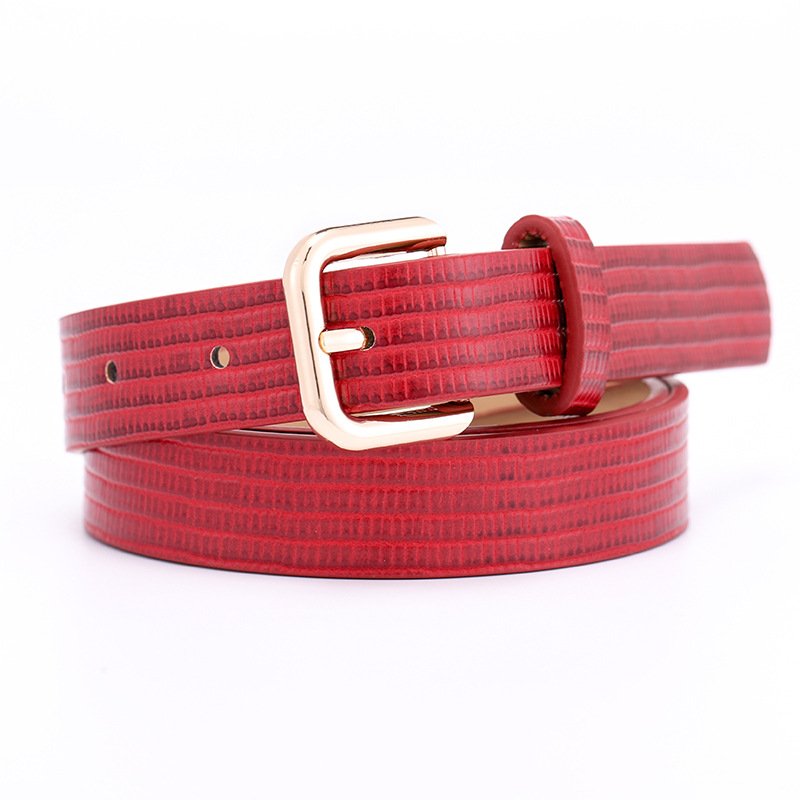 Leather-Look Stone Belt for Women