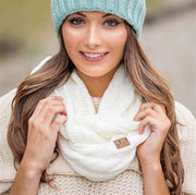 Wool Knit Scarf Collar