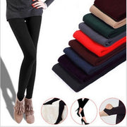 Autumn Velvet Leggings for Women - 9-Inch Long Tights