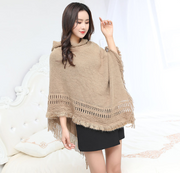 Warm Tassel Shawl Cloak