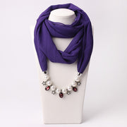 Pearl Chiffon Scarf Necklace